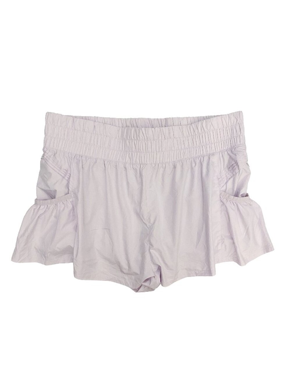 FREE PEOPLE FP Movement Get Your Flirt On Lavender Shorts XL Workout Active